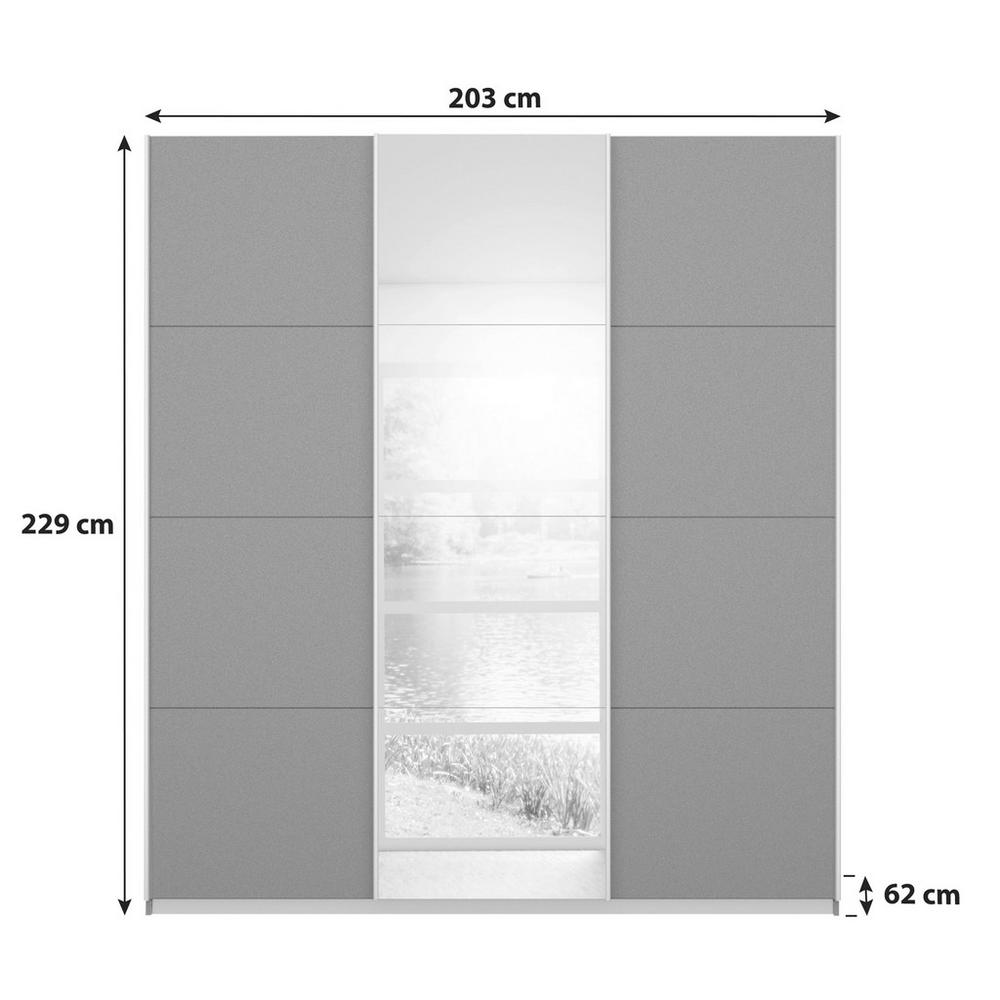 Skříň S Posuvnými Dveřmi Miami, Š/v/h:cca 203/229/62cm