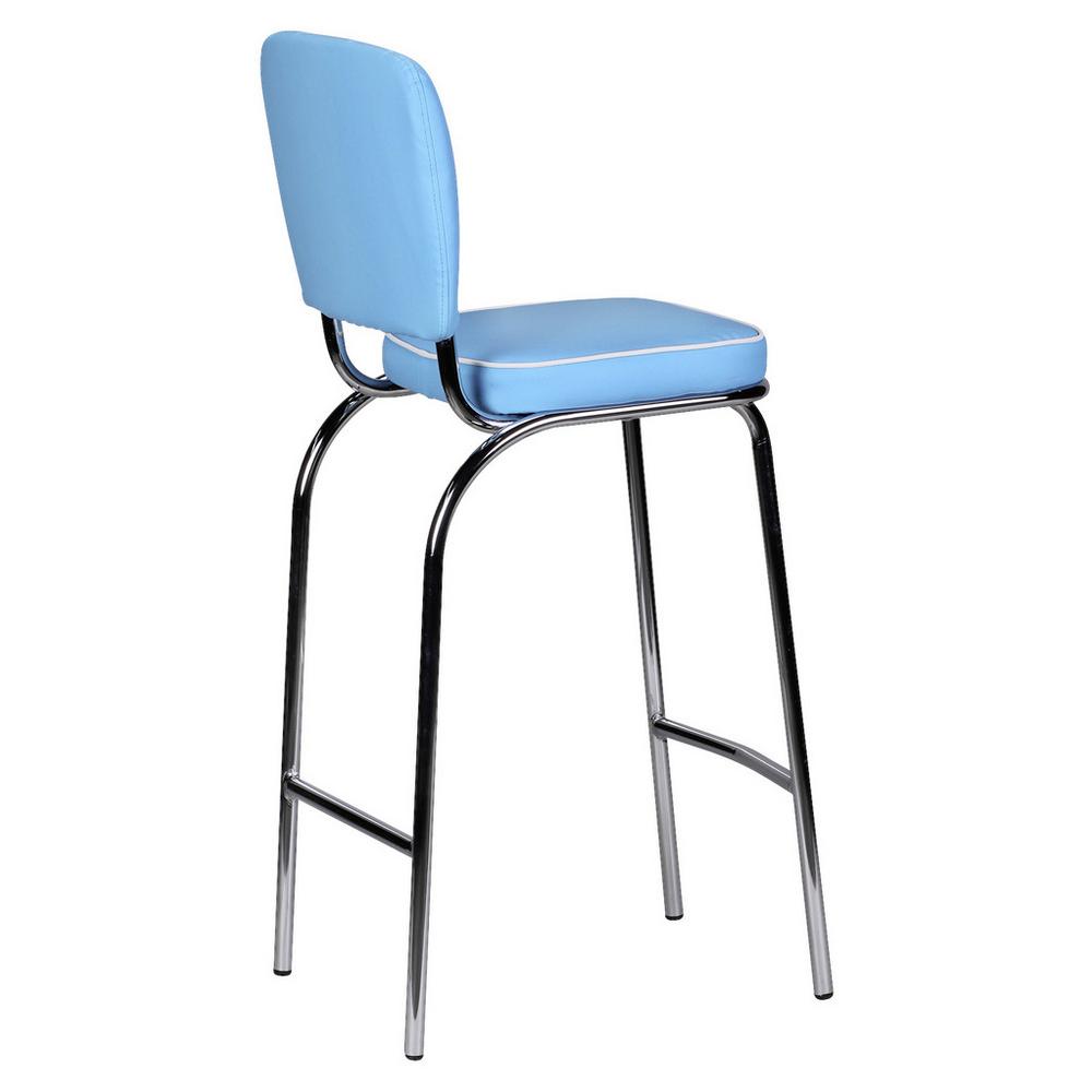 Barová Židle American Diner Modrobílá